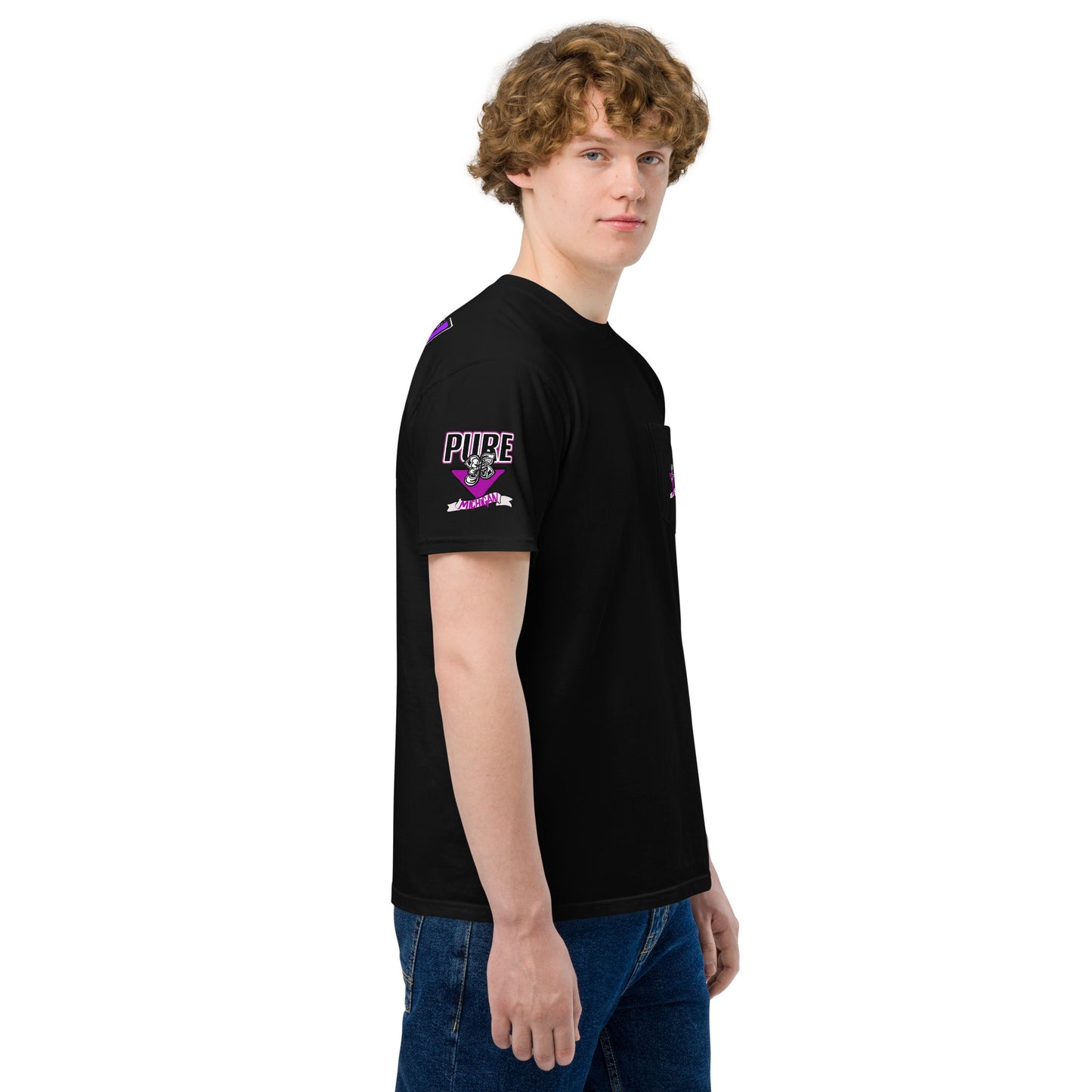 N5 purp Unisex garment-dyed pocket t-shirt