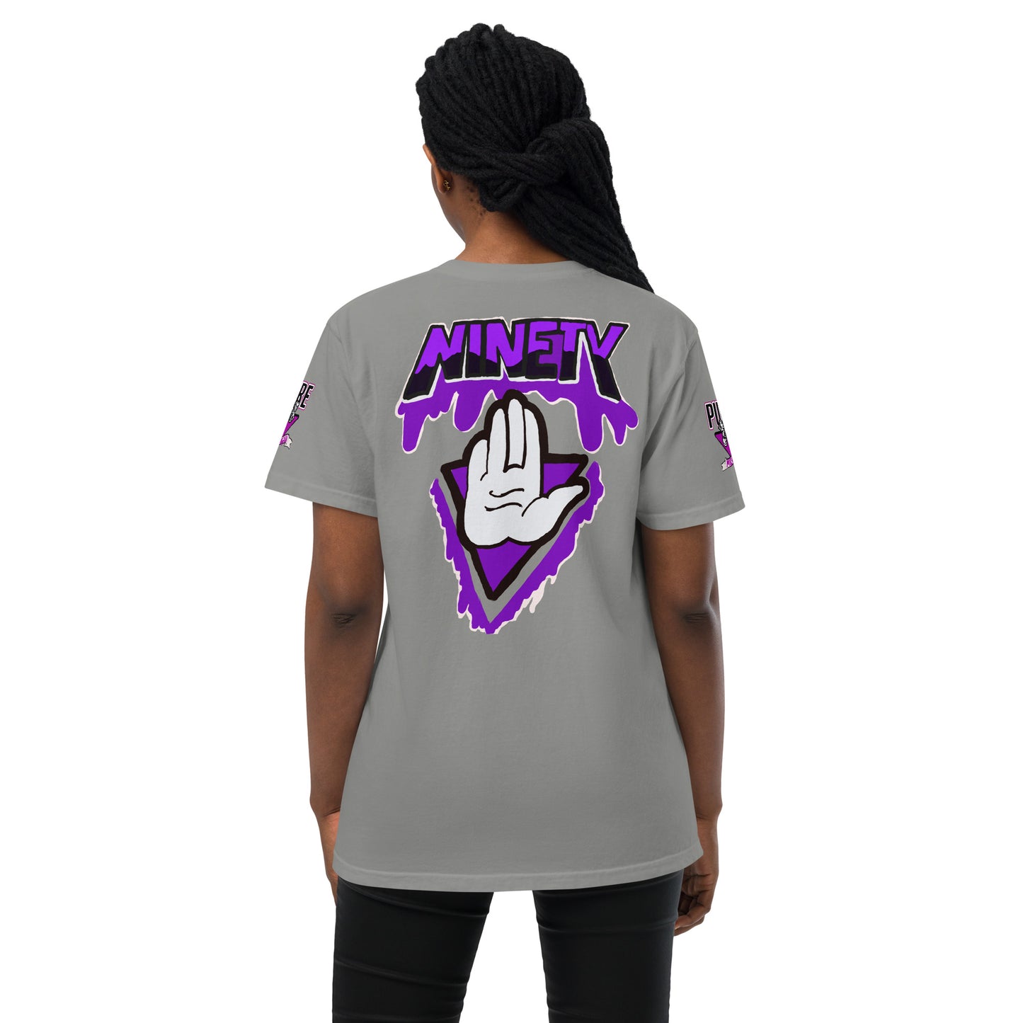 N5 purp Unisex garment-dyed pocket t-shirt