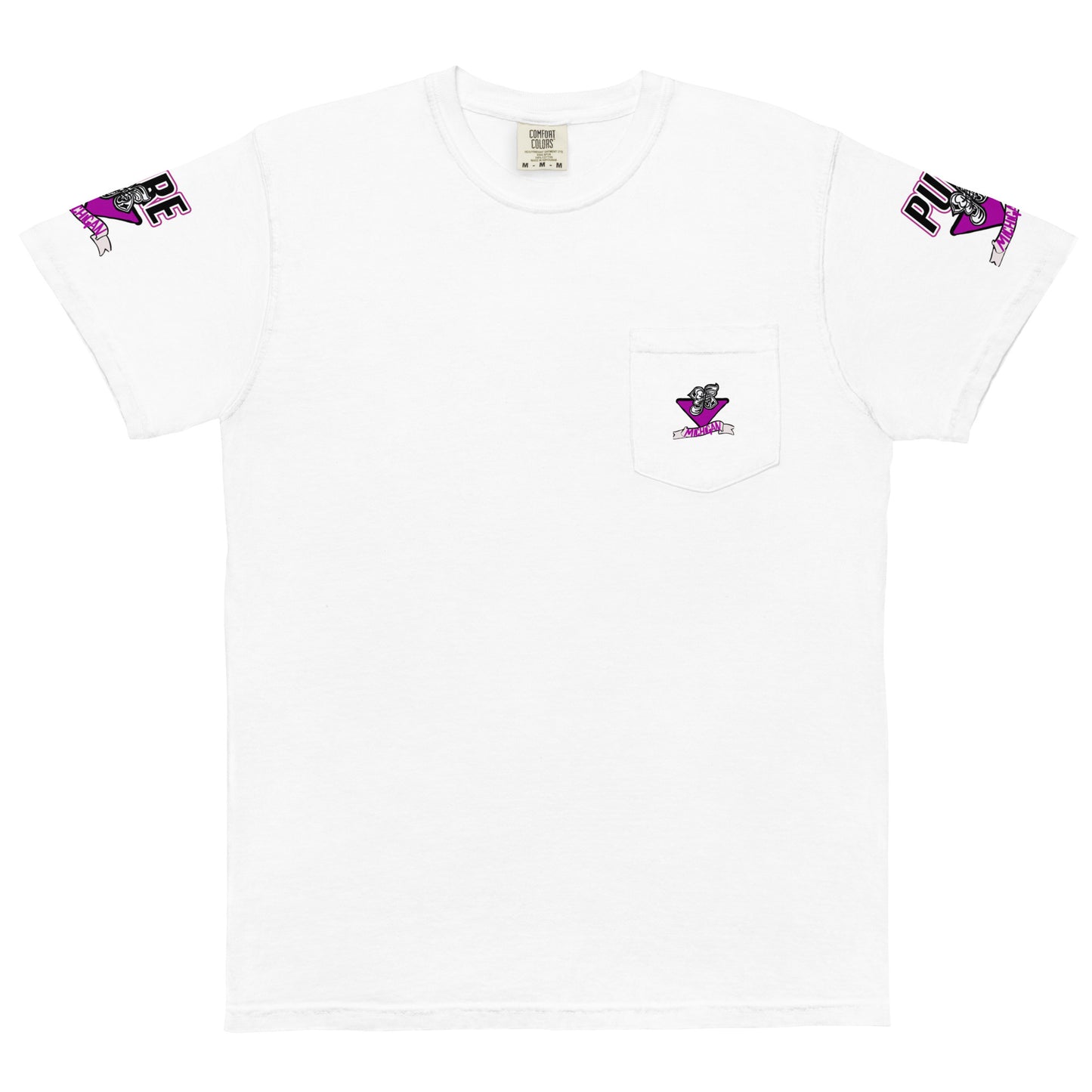 N5 purp Unisex garment-dyed pocket t-shirt