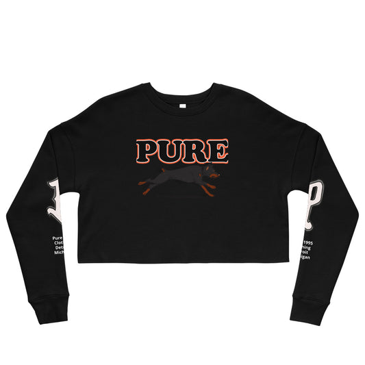 Pure dog Orng Crop Sweatshirt