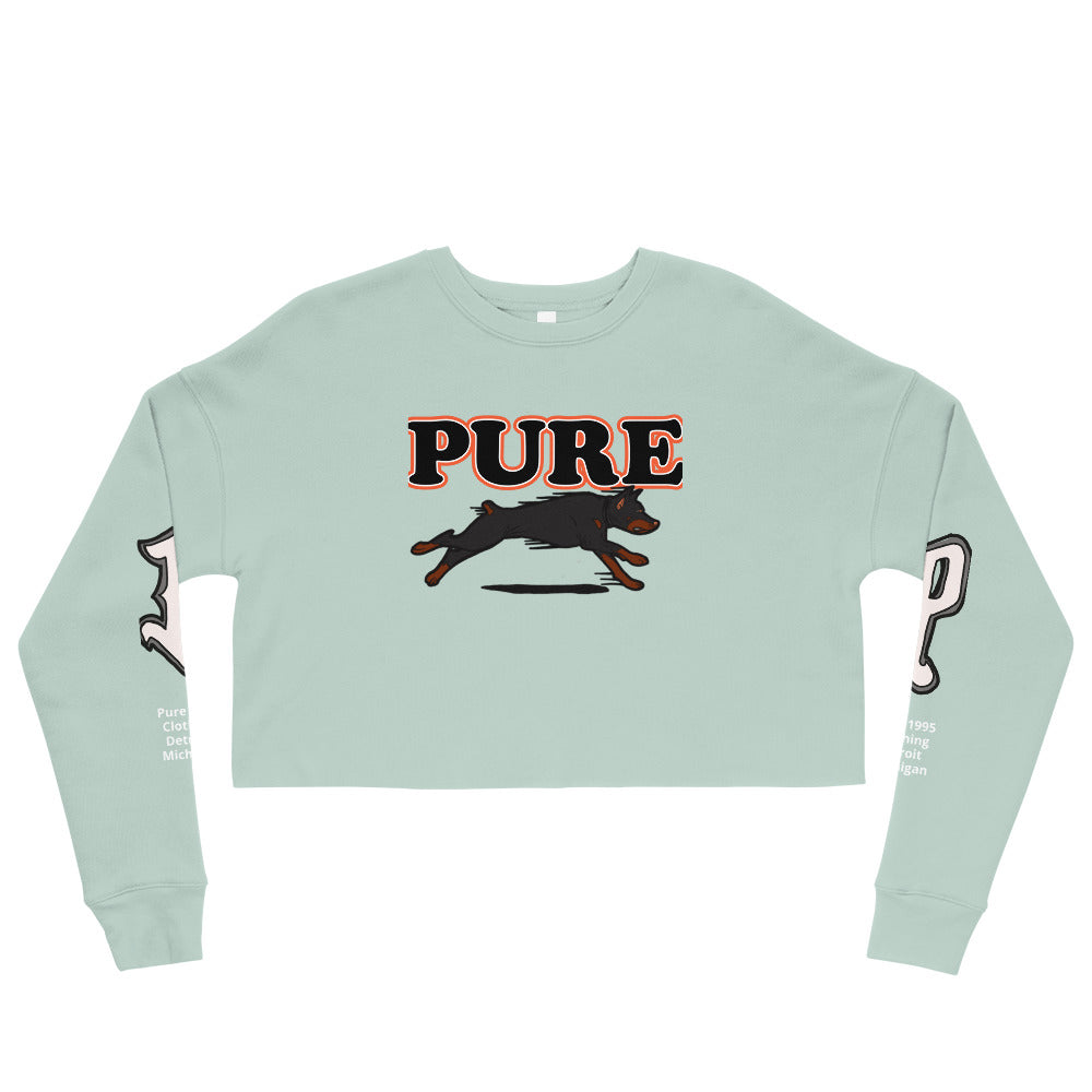 Pure dog Orng Crop Sweatshirt