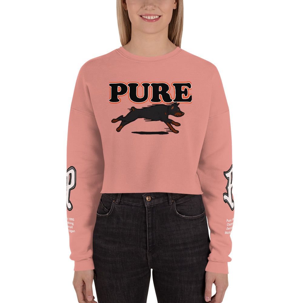 Pure dog Orng Crop Sweatshirt