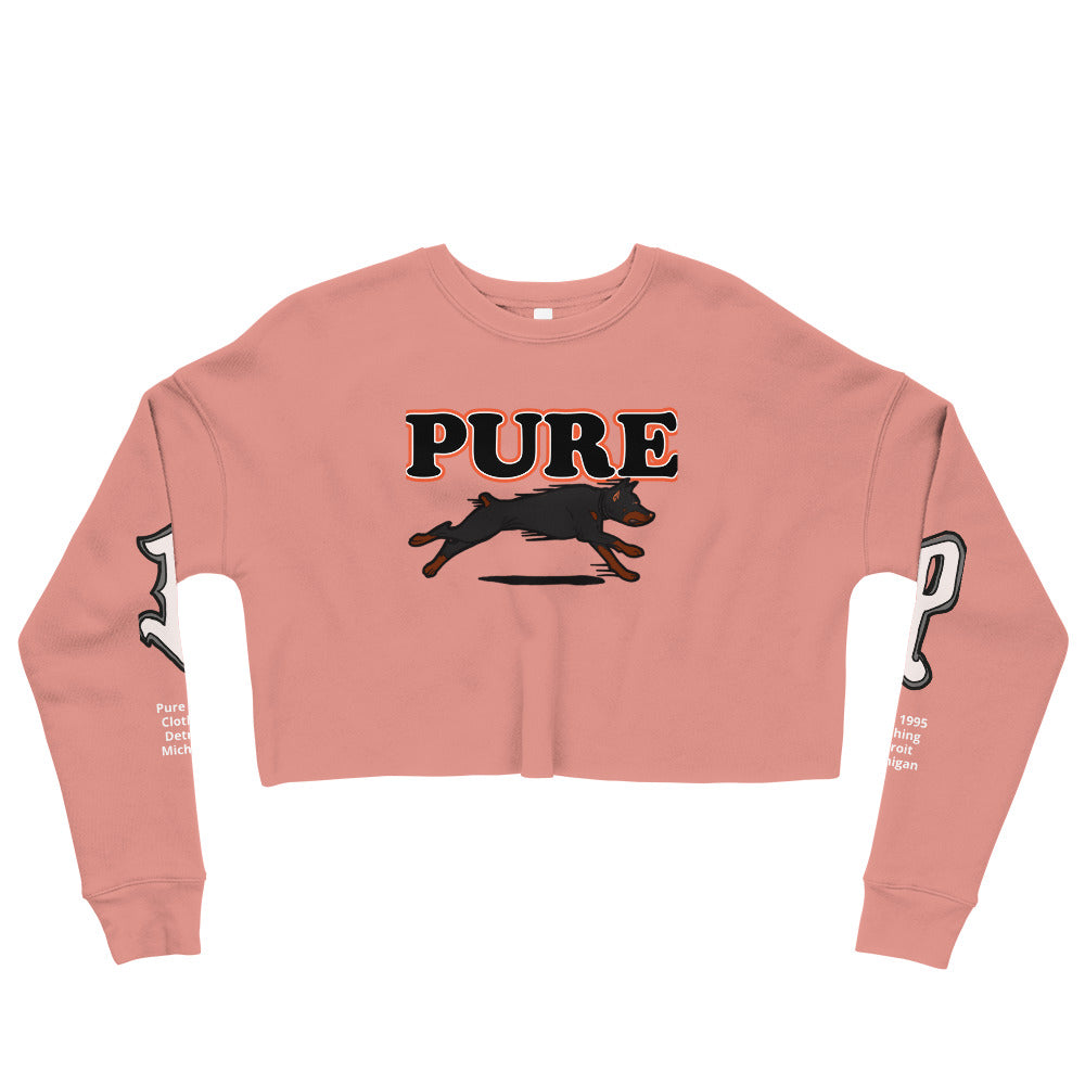 Pure dog Orng Crop Sweatshirt