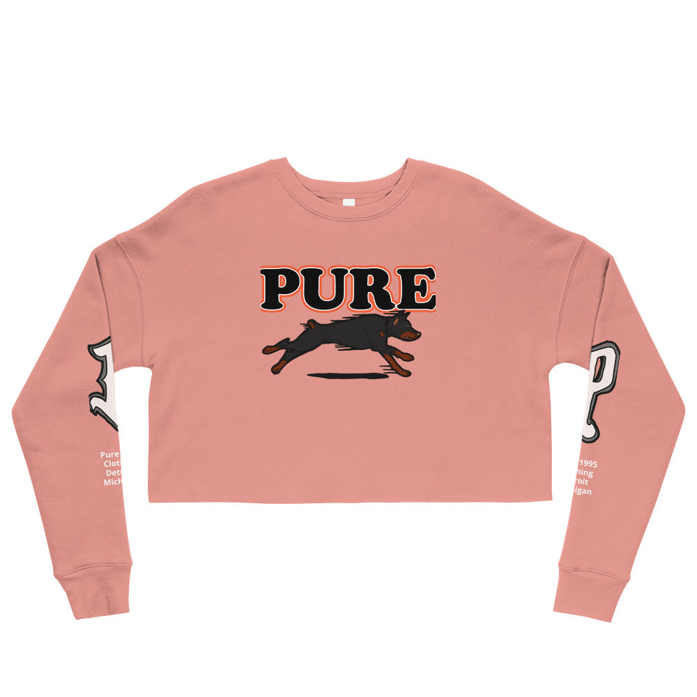 Pure dog Orng Crop Sweatshirt