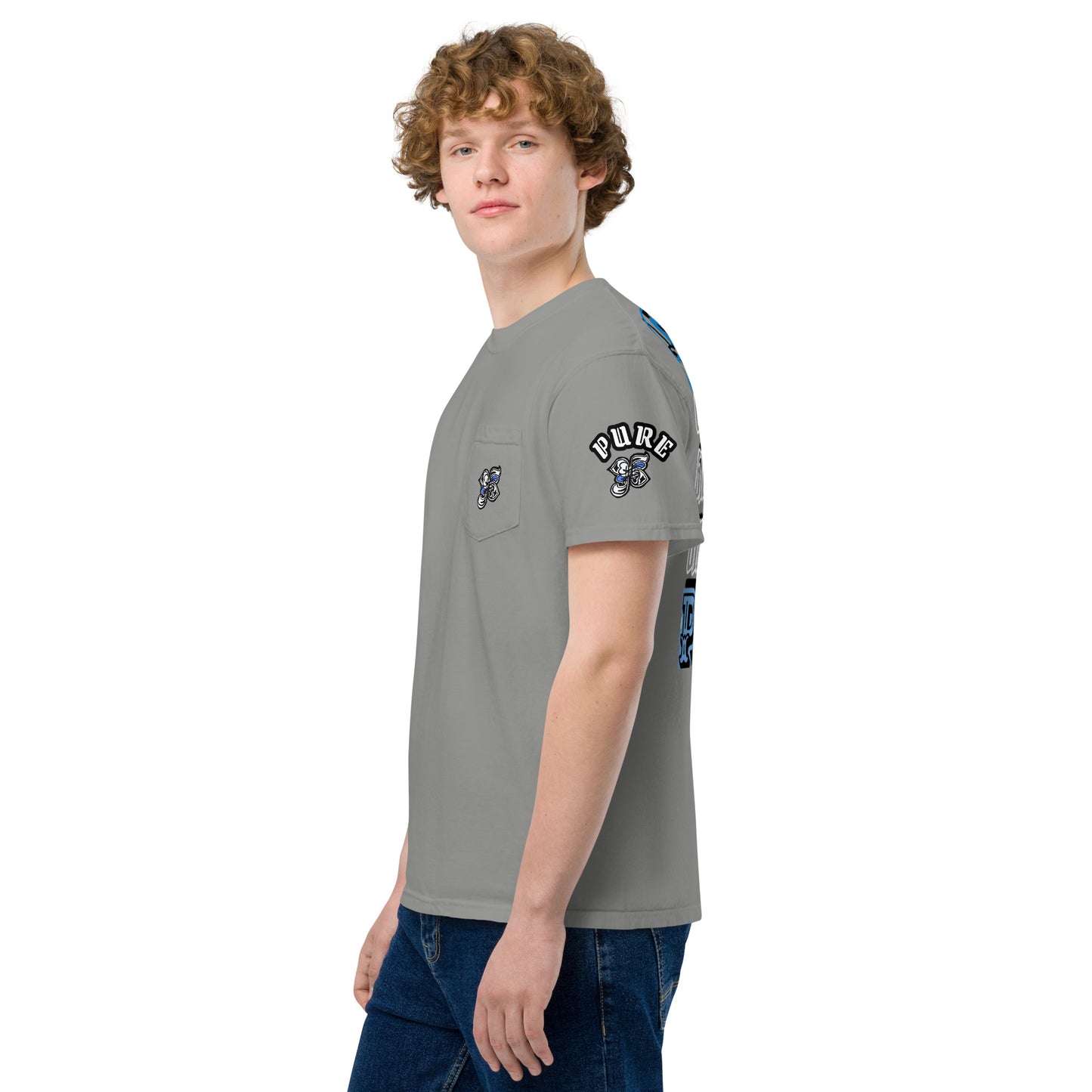 PURE Chedda 6Unisex garment-dyed pocket t-shirt